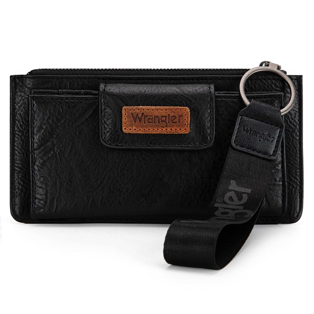 4386 X Wrangler Black Minimalist Wallet Card Cases & Money Organizers